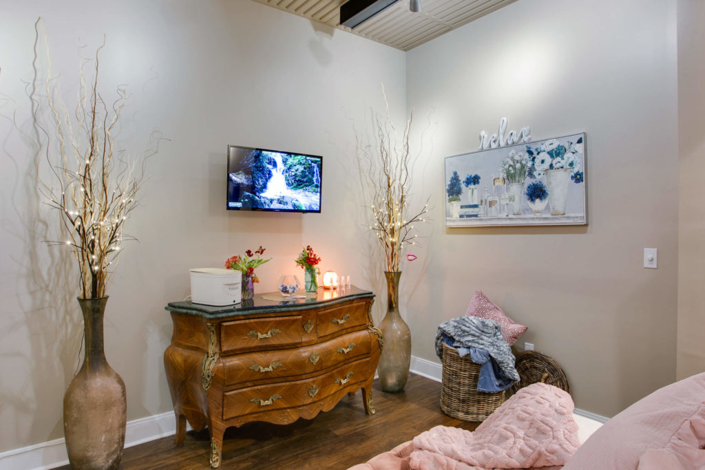 Relaxation Room for Spa Amenities at Cary Tryon Rd Dental office