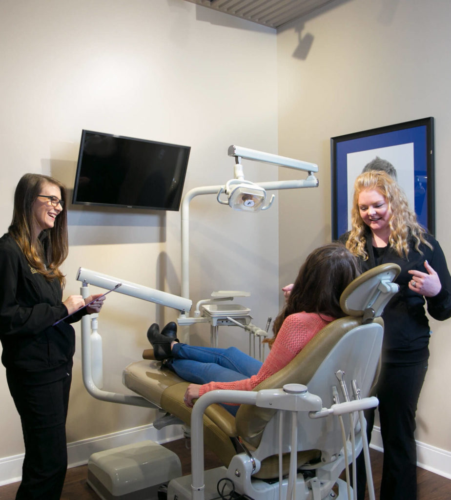 patient in dentist chair