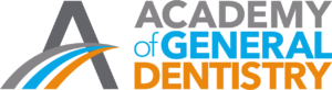 light blue and bright orange Academy of General Dentistry logo