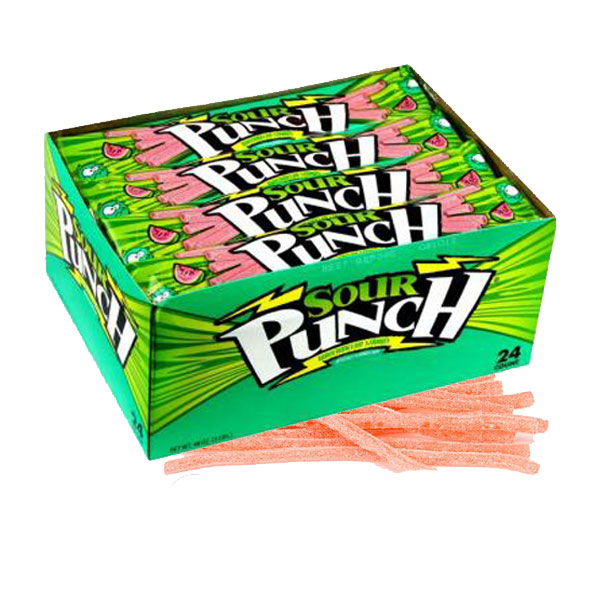 Watermelon Sour Punch Straws