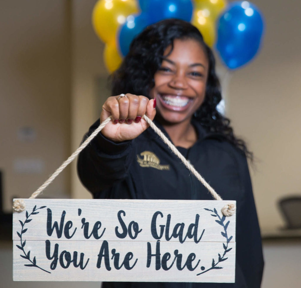 dental assistant smiling
