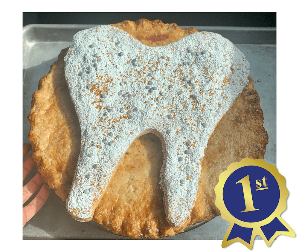 1st place winner Dr. Hamad's tooth shaped dessert