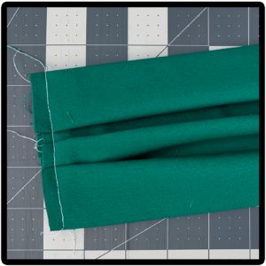 sew pleats on surgical mask