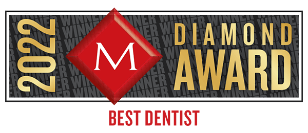 best dentist in raleigh gold award logo