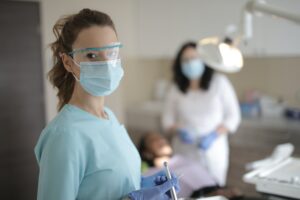 dentist wearing mask