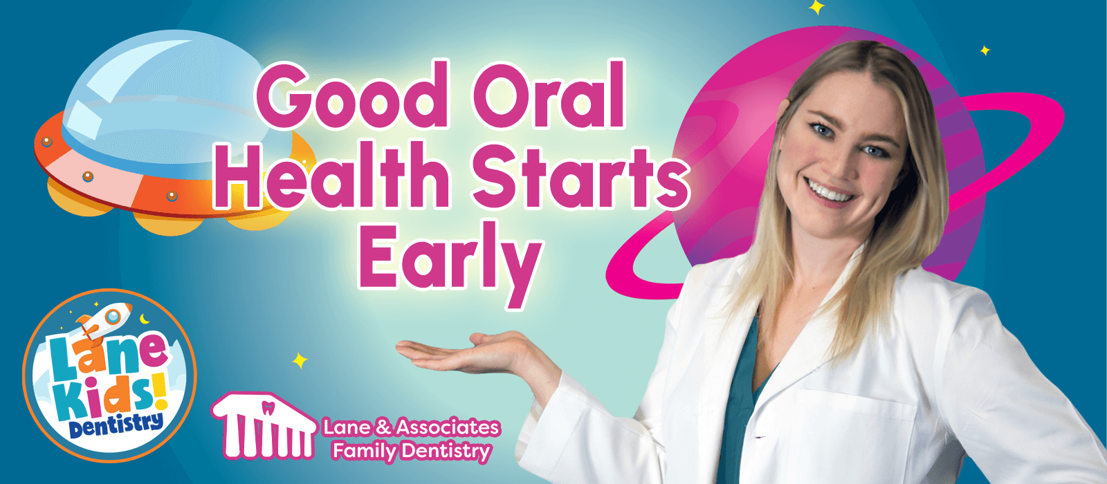 Good Oral Health Banner Image at Lane and Associates