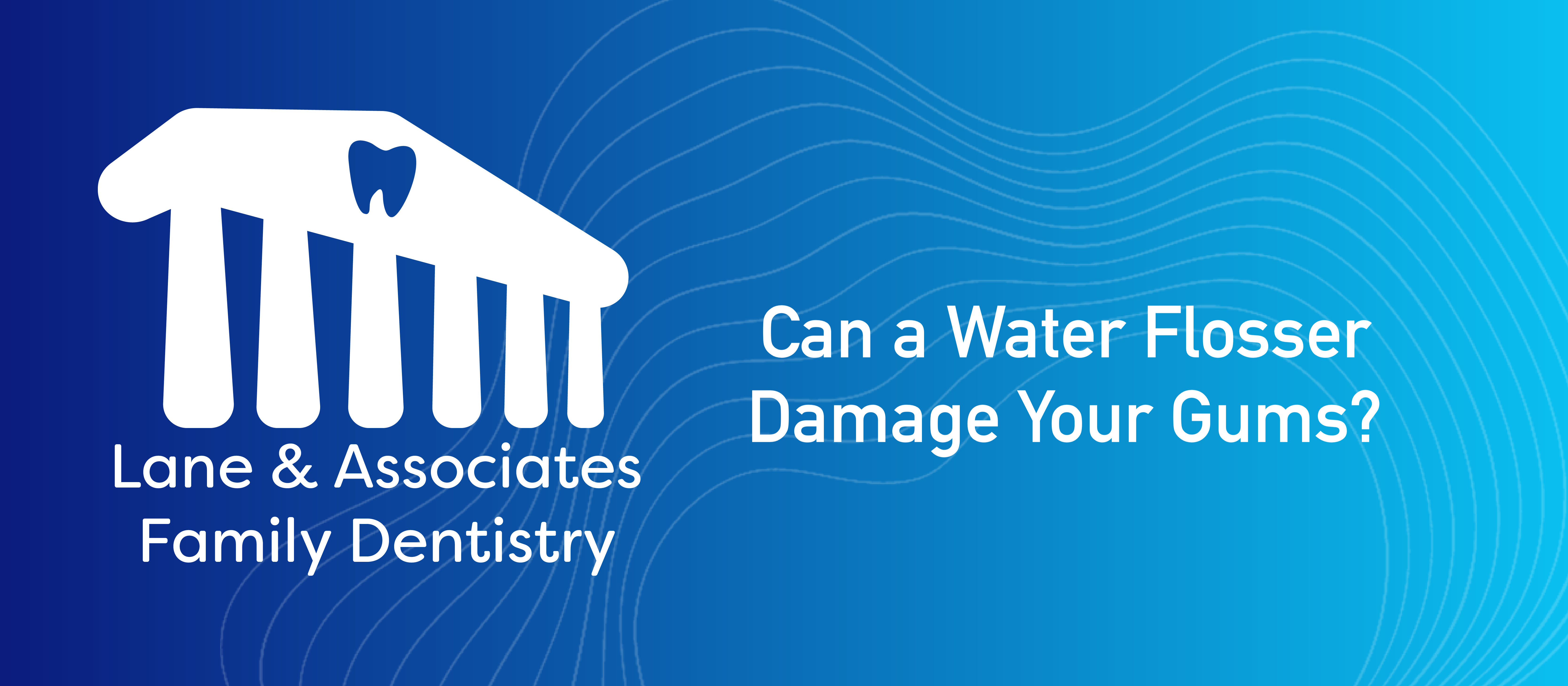 Can a water flosser damage your gums